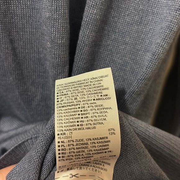 Banana Republic Blue Crewneck Sweater Fine Knit Pullover- Mens large - Picture 3 of 5